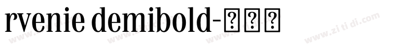 rvenie demibold字体转换 rvenie demibold字体转换